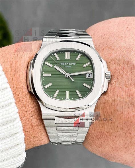 patek philippe green face|Patek Philippe nautilus 5711 1a.